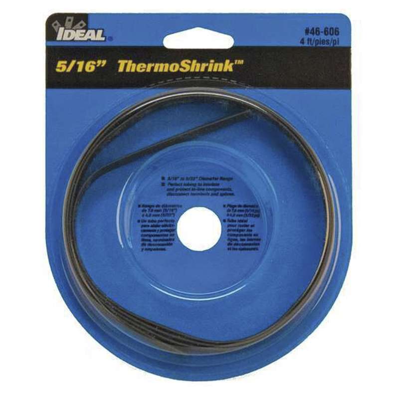 Thermo-Shrink® Polyolefin Straight Heat Shrink Tube with 0.346" Sleeve Diameter, 4' Long